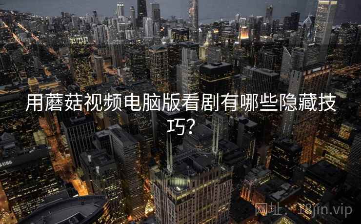 用蘑菇视频电脑版看剧有哪些隐藏技巧？